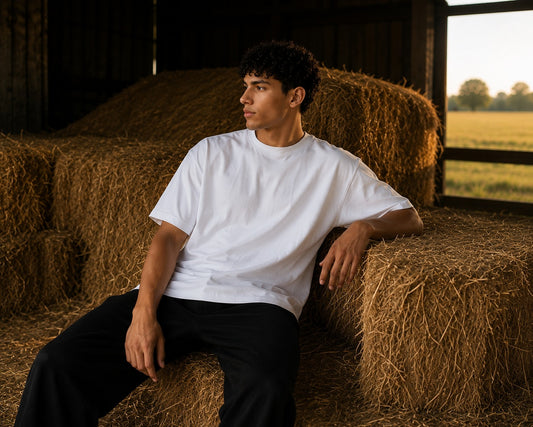 OVERSIZED BASIC TEE - WHITE