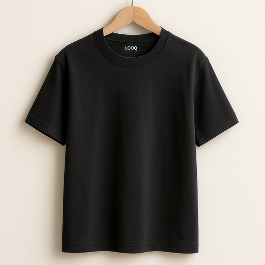 OVERSIZED BASIC TEE - BLACK
