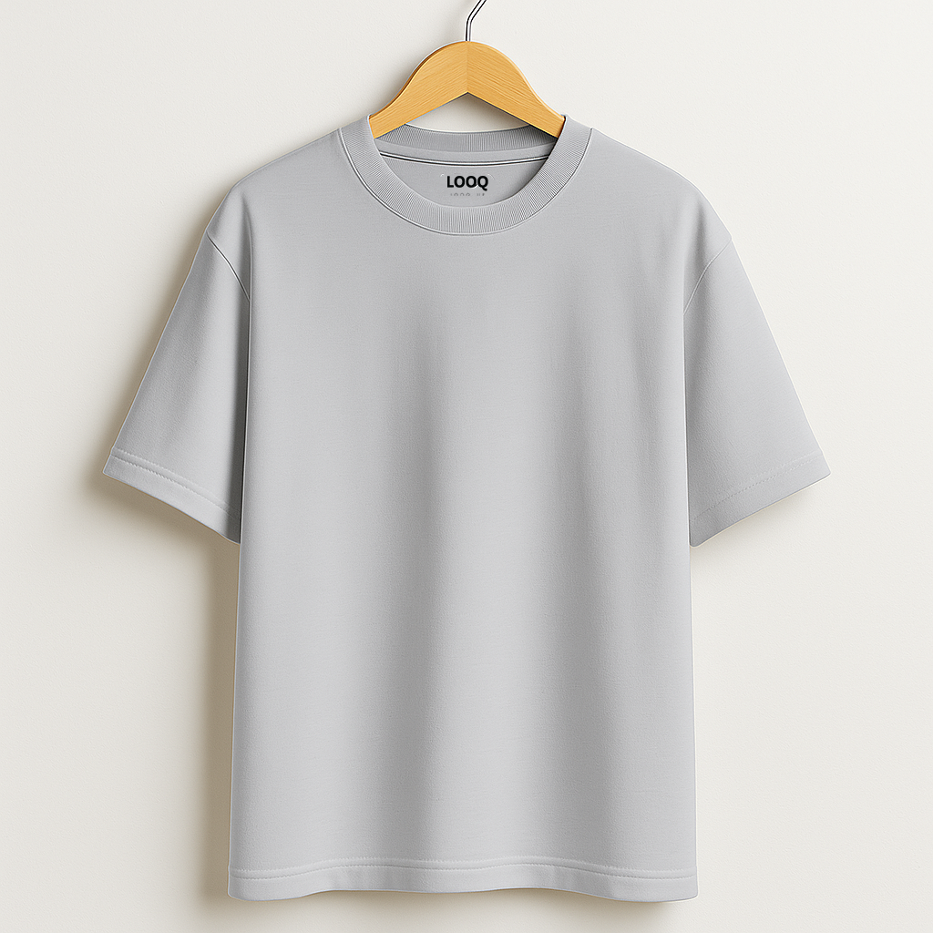 OVERSIZED BASIC TEE - GREY