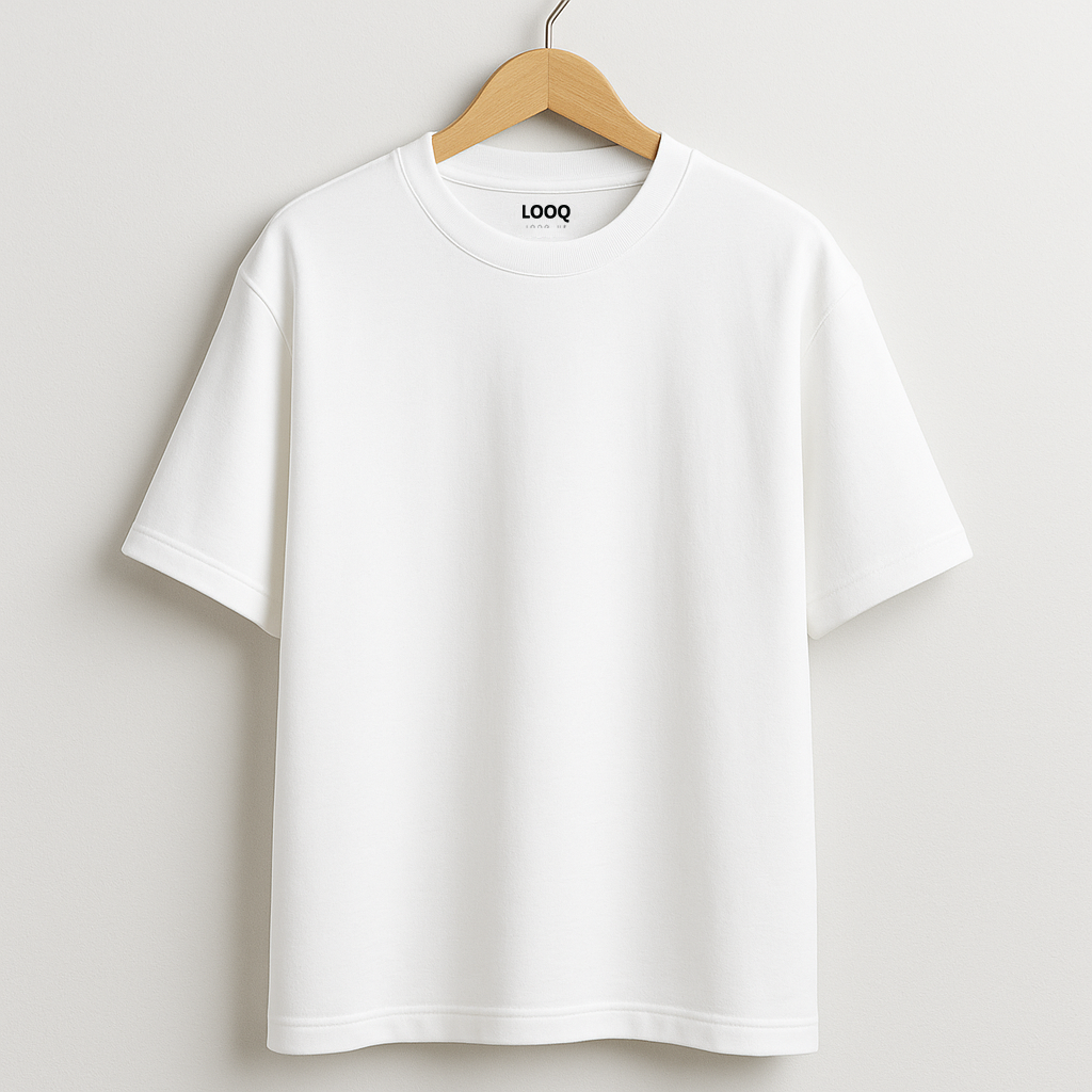OVERSIZED BASIC TEE - WHITE