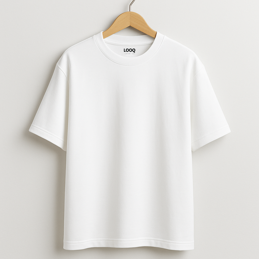 OVERSIZED BASIC TEE - WHITE